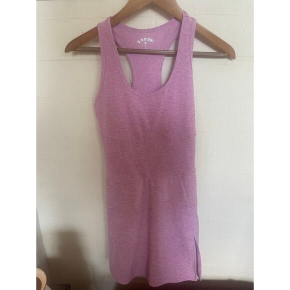 YEAR OF OURS Racer Back Mini Tennis Dress Vintage Pink Small S BUILT-IN SHORTS - Picture 4 of 7
